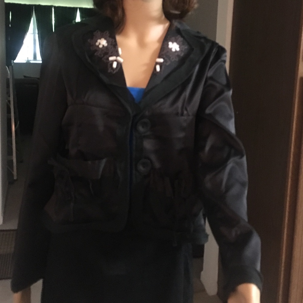 Silky-feel Distressed Button Cardigan